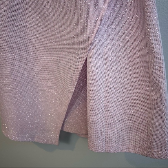 NWT Princess Poly Pink Metallic Halter Wrap Mini Dress Size 0 - Picture 9 of 13